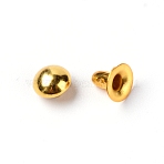 Iron Rivet, for Clothes Bag Shoes Leather Craft, Half Round, Golden, 5.5x4mm(IFIN-WH0057-38G)