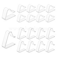 48Pcs 2 Style Transparent Plastic Tablecloth Clips, Anti-slip Table Cloth Holder Clamps, Clear, 49~50x37~58x15mm, 24pcs/style(AJEW-GL0002-08)