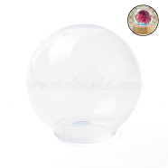 DIY Round Crystal Ball Display Decoration Silicone Molds, Resin Casting Molds, for UV Resin & Epoxy Resin Craft Making, Clear, 5.4x5.1cm, Inner Diameter: 2cm(X-DIY-F107-01D)