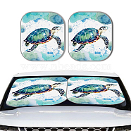 2Pcs Windshield Sun Shade, Car Front Window Sunshade for SUV Truck, Turtle, 724x648mm(AJEW-WH0520-01)