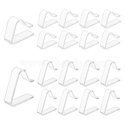 48Pcs 2 Style Transparent Plastic Tablecloth Clips, Anti-slip Table Cloth Holder Clamps, Clear, 49~50x37~58x15mm, 24pcs/style(AJEW-GL0002-08)