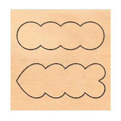 Wood Cutting Dies, with Steel, for DIY Scrapbooking/Photo Album, Decorative Embossing DIY Paper Card, Geometric Pattern, 10x10x2.4cm(DIY-WH0169-39)