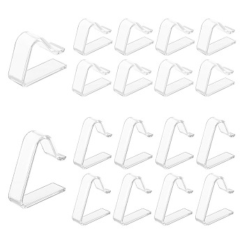 48Pcs 2 Style Transparent Plastic Tablecloth Clips, Anti-slip Table Cloth Holder Clamps, Clear, 49~50x37~58x15mm, 24pcs/style
