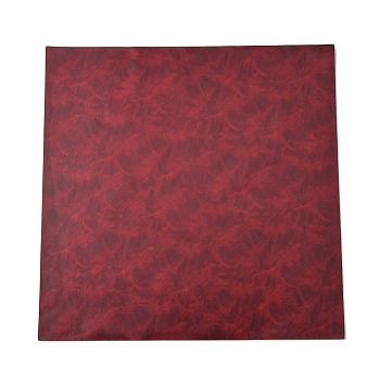 PVC Leather Fabric, Leather Repair Patch, for Sofas, Couch, Furniture, Drivers Seat, Rectangle, Dark Red, 30x30cm