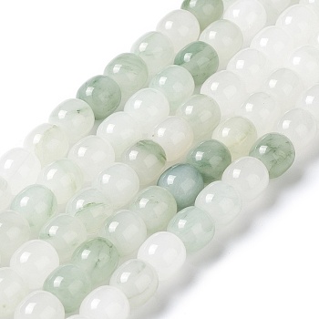 Natural Quartz Beads Strands, Drum Beads, 10x10mm, Hole: 1.2mm, about 38pcs/strand, 14.96''(38cm)