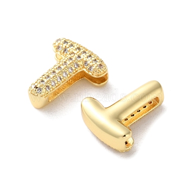 Rack Plating Brass Micro Pave Cubic Zirconia Slide Charms(KK-C084-34G-T)-2