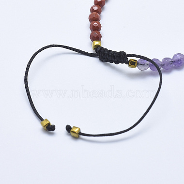 Mixed Stone Braided Bead Bracelets(BJEW-I258-N)-3