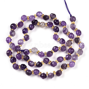 Natural Amethyst Beads Strands(G-T141-48)-2