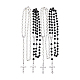 4Pcs 2 Colors ABS Plastic Imitation Pearl Rosary Bead Necklaces Set(NJEW-DC0001-04)-8