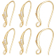 16Pcs Brass Cubic Zirconia Earring Hooks(KK-BBC0027-64G)-1