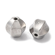 Tarnish Resistant 304 Stainless Steel Beads, Flower with Sun, Stainless Steel Color, 11x10mm, Hole: 1.6mm(STAS-I305-130P)