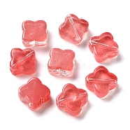 Transparent Glass Beads, Rhombus, Crimson, 11.5x11.5x4.5mm, Hole: 1.2mm(GLAA-A012-06J)