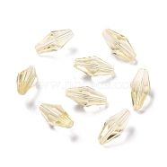 Transparent K9 Glass Beads, Faceted, Bicone, Lemon Chiffon, 16x8mm, Hole: 1mm(GLAA-G078-C-08)