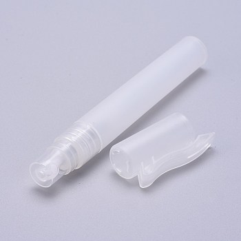 Plastic Spray Bottles, Perfume Bottles, Clear, 13.45~13.5cm, Capacity: 10ml