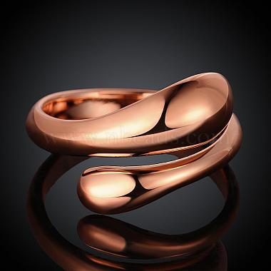 Real Rose Gold Plated Adjustable Brass Finger Rings for Women(RJEW-BB07574-B)-6