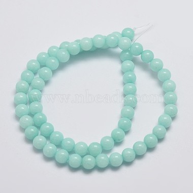 Chapelets de perles en jade de malaisie naturelle(X-G-A146-6mm-B07)-2