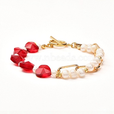 Shell Pearl Beaded Bracelets for Girl Women(X1-BJEW-TA00014)-4