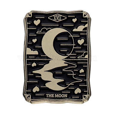 Black Moon Alloy+Enamel Enamel Pins