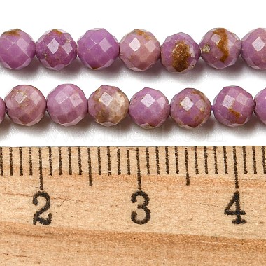 Natural Lepidolite/Purple Mica Stone Beads Strands(G-NH0011-A01-02)-5