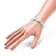 4 pièces 4 couleurs papillon acrylique et bracelets extensibles perlés en plastique(BJEW-JB08859)-3