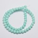 Chapelets de perles en jade de malaisie naturelle(X-G-A146-6mm-B07)-2