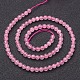 Chapelets de perles en quartz rose naturel(GSR4mmC034)-5