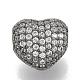 Perles de zircone cubique micro pave en Laiton(ZIRC-T006-11B)-1