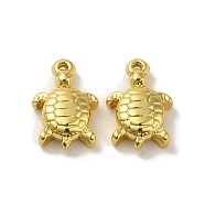 304 Stainless Steel Pendants, Tortoise Charm, Real 18K Gold Plated, 15.5x10.5x4mm, Hole: 0.7mm(STAS-Q322-18G)