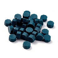 Sealing Wax Particles, for Retro Seal Stamp, Octagon, Prussian Blue, 0.85x0.85x0.5cm about 1550pcs/500g(DIY-B003-21)