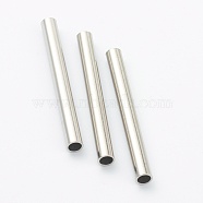 304 Stainless Steel Beads, Tube Beads, Stainless Steel Color, 50x6mm, Hole: 5mm(STAS-H160-04J-P)