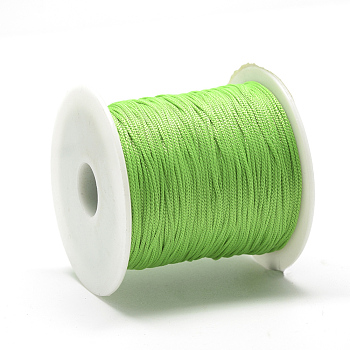 Polyester Cords, Lime, 0.8mm, about 131.23~142.16 yards(120~130m)/roll