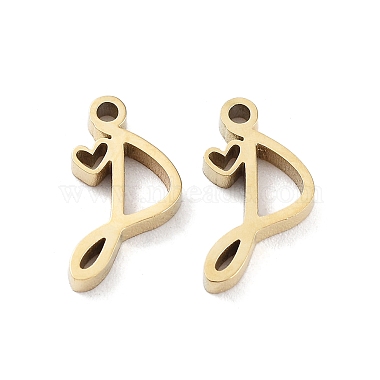 Real 14K Gold Plated Letter P 304 Stainless Steel Charms