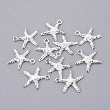 Silver Starfish Alloy Pendants