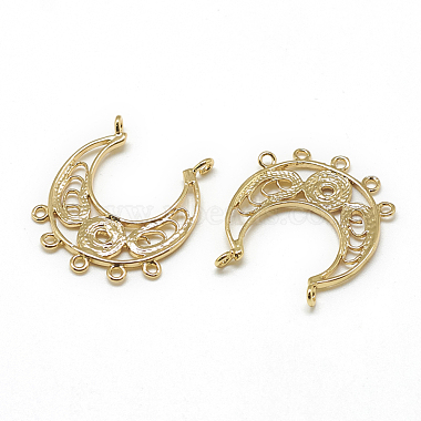 Real Gold Plated Moon Brass Links
