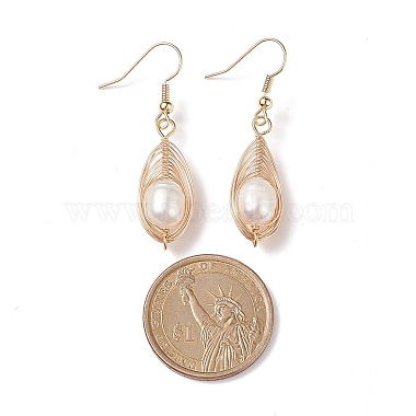Natural Pearl Teardrop Dangle Earrings(EJEW-JE05091-02)-3