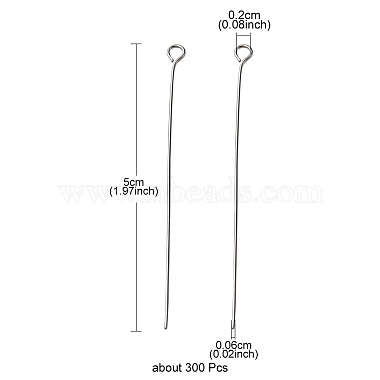 304 Stainless Steel Eye Pins(STAS-YW0001-39)-4