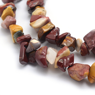 Chapelets de perles en mokaite naturel(G-P332-38)-2