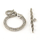 Tibetan Style Snake Toggle Clasps(X-TIBE-A5836-AS-NR)-1