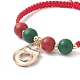 Christmas Themed Alloy Enamel Charm Bracelet(BJEW-JB09928)-4