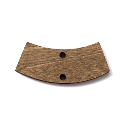 Unfinished Wood Connector Charm, Curved Trapezoid, Camel, 1.2x2.65x0.2cm, Hole: 1.6mm(DIY-WH0319-72)