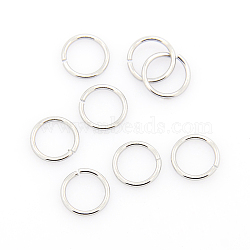 304 Stainless Steel Open Jump Rings, Stainless Steel Color, 8x0.9mm, Inner Diameter: 6.2mm, about 96pcs/10g(X-STAS-J013-8x0.9mm-01)
