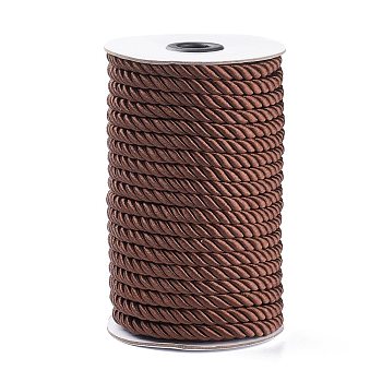 Nylon Thread, for Home Decorate, Upholstery, Curtain Tieback, Honor Cord, Saddle Brown, 8mm, 20m/roll