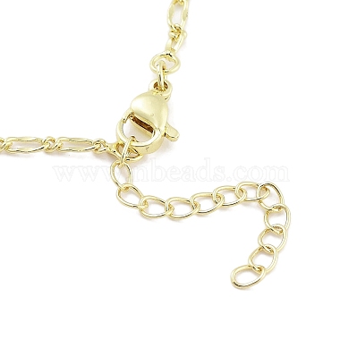 Brass Micro Pave Clear Cubic Zirconia Pendant Necklaces(NJEW-B101-07G-04)-3