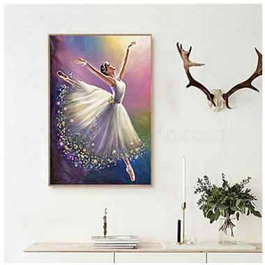 Ballet Dancer DIY Diamond Painting Kit(PW-WG87298-01)-2