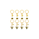 8Pcs 2 Style Alloy & Brass Enamel Keychains(KEYC-DC0001-14)-6