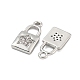 Brass Micro Pave Clear Cubic Zirconia Pendants(KK-G492-03A-P)-2