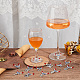 20Pcs 20 Style Cowboy Theme Alloy Wine Glass Charms with Glass Beads(AJEW-BC0003-77)-6