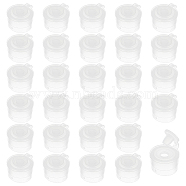 60Pcs Plastic Bottle Stoppers with Flip Cap, Press in Bottle Adapter with Lid, Dosing Adapters, Column, WhiteSmoke, 14.5x13.5x10mm, Hole: 3.6mm, Inner Diameter: 10.5mm(AJEW-BC0007-13A)