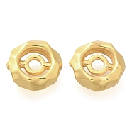 925 Sterling Silver Spacer Beads, Polygon, Real 18K Gold Plated, 5.5x2mm, Hole: 1.2mm(STER-U006-15G)