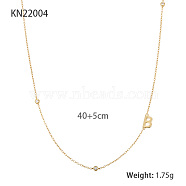 925 Silver Initial Letter Pendant Necklace(EU2123-2)